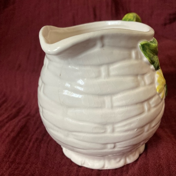 Vintage Lefton Japan Rustic Daisy Ceramic Creamer Pitcher Pot! - Picture 11 of 15